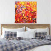 Abstracte herfstmozaïek Fine Art Canvas Afdruk (Insitu (Slaapkamer))