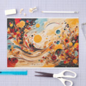 Abstracte herfstzonsondergang Breeze Tissuepapier (Craft)