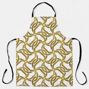 Abstracte herhaalbare achtergrond van golden twist schort
