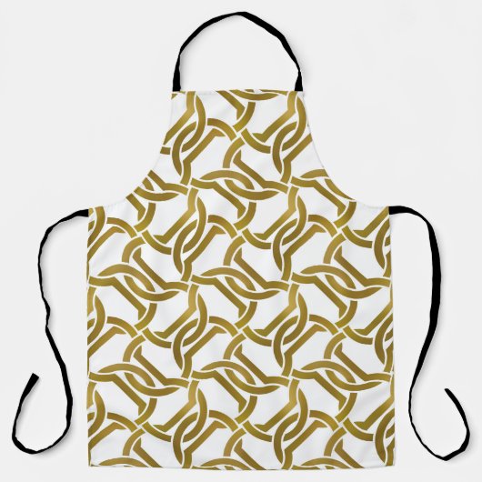 Abstracte herhaalbare achtergrond van golden twist schort (Voorkant)