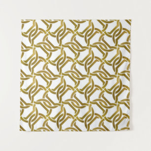 Abstracte herhaalbare achtergrond van golden twist wandkleed