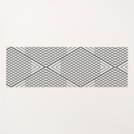 abstracte herhalingslijnen yogamat (Voorkant (horizontaal))