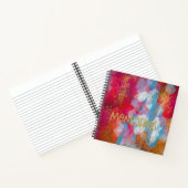 Abstracte herinneringen met Faux Gold Touch Notitieboek (Binnen)