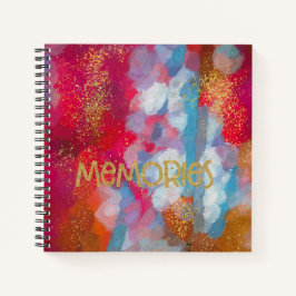 Abstracte herinneringen met Faux Gold Touch Notitieboek