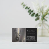 abstracte hertengeweien hert silhouette visitekaartje (Staand voorkant)