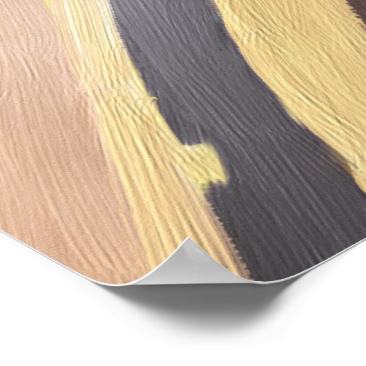 Abstracte het Schilderen #1 verlaten van Reeks 2 d Poster (Hoek)