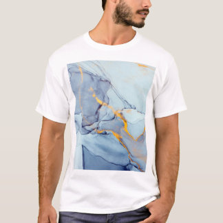 Abstracte het schilderen achtergrond: kleurrijke o t-shirt