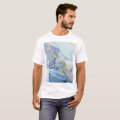 Abstracte het schilderen achtergrond: kleurrijke o t-shirt (Voorkant volledig)