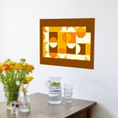 Abstracte heupcirkels met gouden mozaïekkunst folie afdrukken (Laag (Keuken))