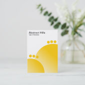 Abstracte heuvels - Amber Visitekaartje (Staand voorkant)