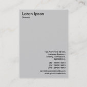 Abstracte heuvels - Amber Visitekaartje (Achterkant)