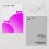 Abstracte heuvels - Magenta Visitekaartje (Voorkant / Achterkant)