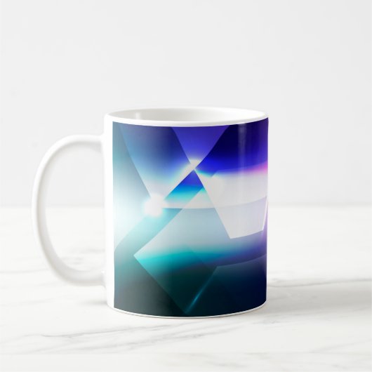 Abstracte Hexagonal vorm backgrondabstract, kunst; Koffiemok (Links)
