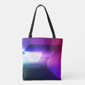 Abstracte Hexagonal vorm backgrondabstract, kunst; Tote Bag (Achterkant)