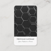 Abstracte hexagonale vormen in 3D optisch ontwerp Visitekaartje (Voorkant)