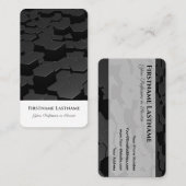 Abstracte hexagonale vormen in 3D optisch ontwerp Visitekaartje (Voorkant / Achterkant)