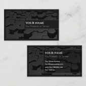 Abstracte hexagonale vormen in 3D optisch ontwerp Visitekaartje (Voorkant / Achterkant)