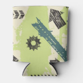 Abstracte hi-tech achtergrond blikjeskoeler (Voorkant)