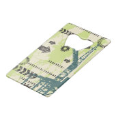 Abstracte hi-tech achtergrond creditkaart flessenopener (Voorkant Gekanteld)