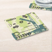 Abstracte hi-tech achtergrond kartonnen onderzetters (Schuin)