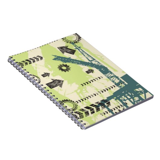 Abstracte hi-tech achtergrond notitieboek (Rechterzijde)