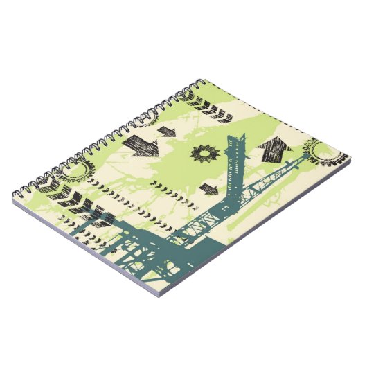 Abstracte hi-tech achtergrond notitieboek (Linkerzijde)