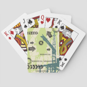 Abstracte hi-tech achtergrond pokerkaarten