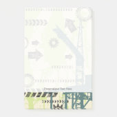 Abstracte hi-tech achtergrond post-it® notes (Voorkant)