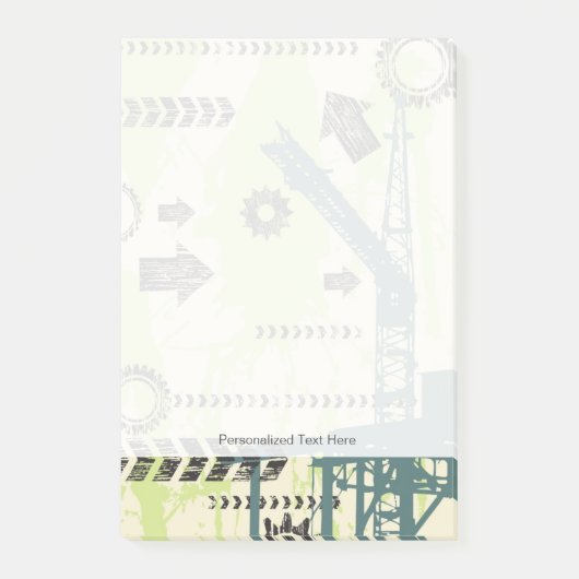 Abstracte hi-tech achtergrond post-it® notes (Voorkant)