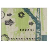 Abstracte hi-tech achtergrond snijplank (Voorkant)