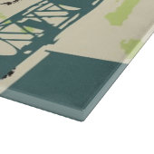 Abstracte hi-tech achtergrond snijplank (Hoek)