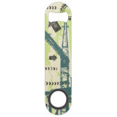 Abstracte hi-tech achtergrond speed flessenopener (Voorkant)