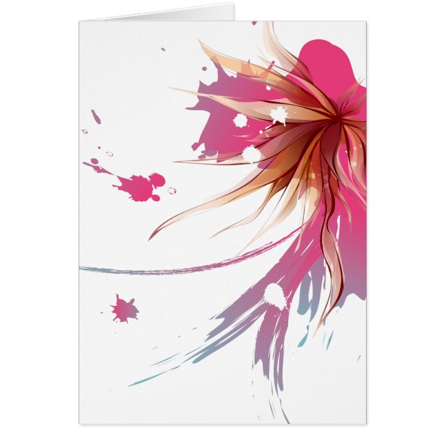 Abstracte Hibiscus Flower (Voorkant)