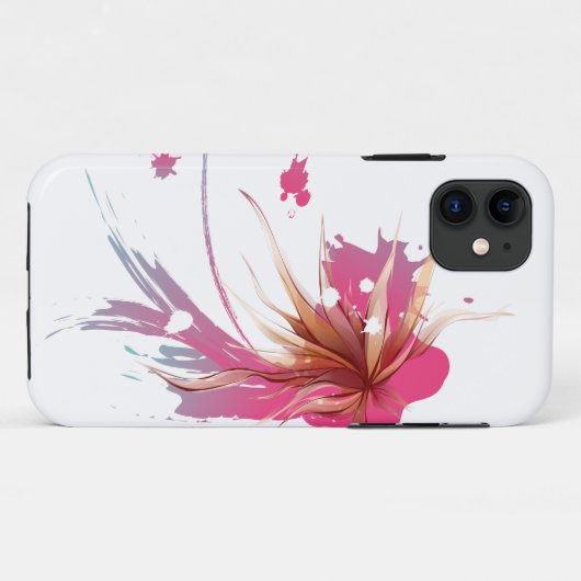 Abstracte Hibiscus Flower Case-Mate iPhone Case (Achterkant (horizontaal))