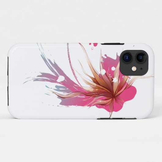 Abstracte Hibiscus Flower Case-Mate iPhone Case (Achterkant (horizontaal))