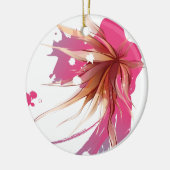 Abstracte Hibiscus Flower Keramisch Ornament (Links)