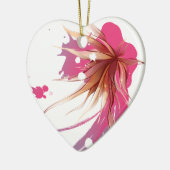 Abstracte Hibiscus Flower Keramisch Ornament (Links)