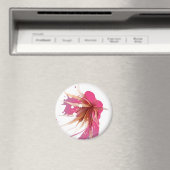 Abstracte Hibiscus Flower Magneet (Insitu (Vaatwasser))