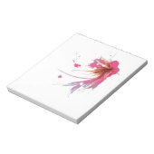 Abstracte Hibiscus Flower Notitieblok (Linkerzijde)