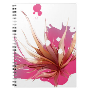 Abstracte Hibiscus Flower Notitieboek