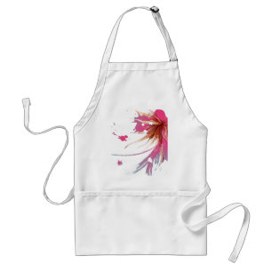 Abstracte Hibiscus Flower Standaard Schort