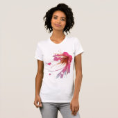 Abstracte Hibiscus Flower T-shirt (Voorkant volledig)