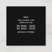 Abstracte Hibiscus Flower Vierkante Visitekaartje (Achterkant)