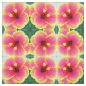 Abstracte Hibiscus Kaleidoscoop Stof (Swatch)