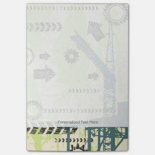 Abstracte hightech achtergrond post-it® notes