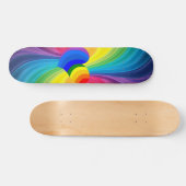 Abstracte Hippie Heart Skateboard Deck (Horizontaal)