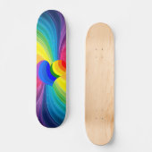 Abstracte Hippie Heart Skateboard Deck (Voorkant)