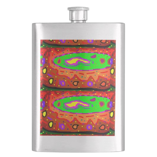 ABSTRACTE HIPPY ART RETRO FLACON (Voorkant)