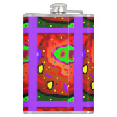 ABSTRACTE HIPPY ART RETRO HEUPFLES (Achterkant)