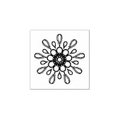 Abstracte hippy retro bloem rubberstempel (Afrduk)